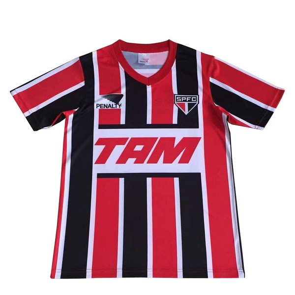 Tailandia Camiseta São Paulo Replica Segunda Ropa Retro 1993 Rojo Negro